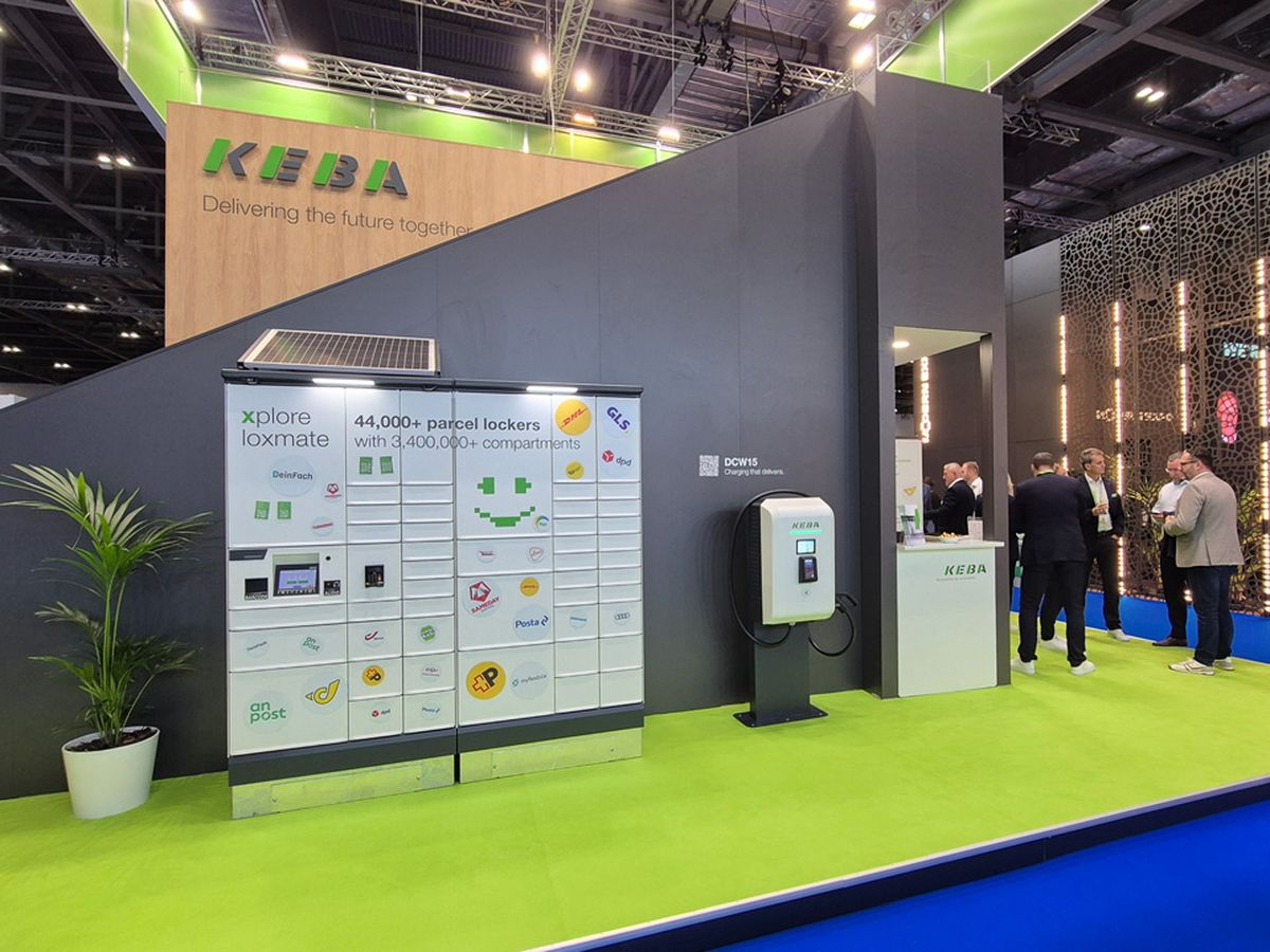 Messestand auf der Parcel + Post Expo