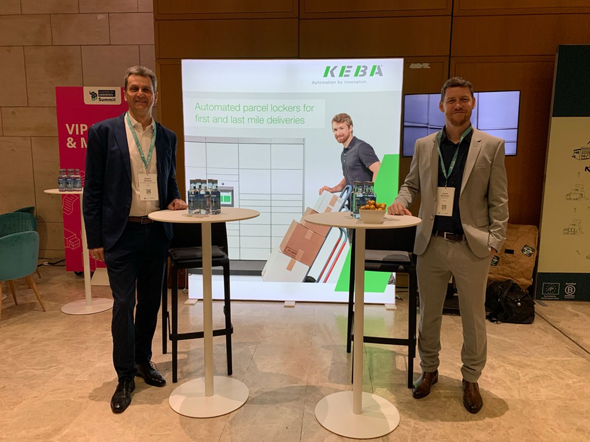 KEBA team at the Leaders in Logistics booth 2024