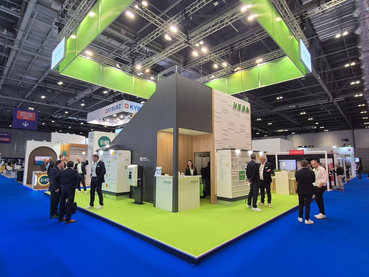Messestand auf der Parcel + Post Expo