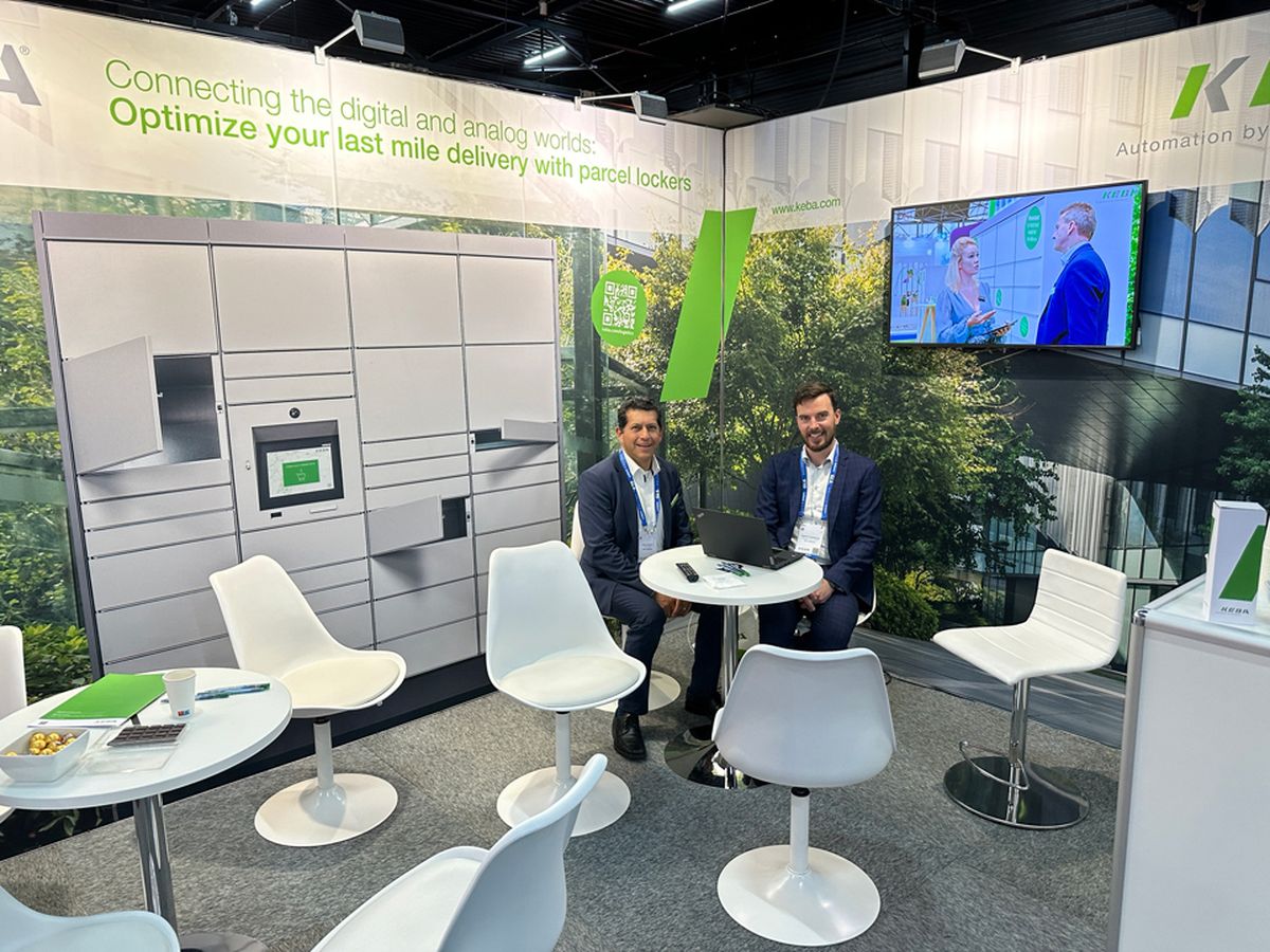 KEBA team at the deliver booth 2024