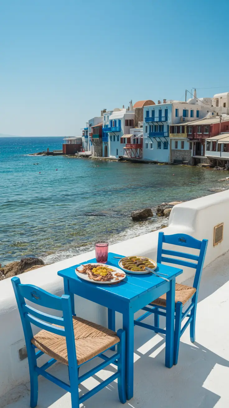 Greek seaside restaurant