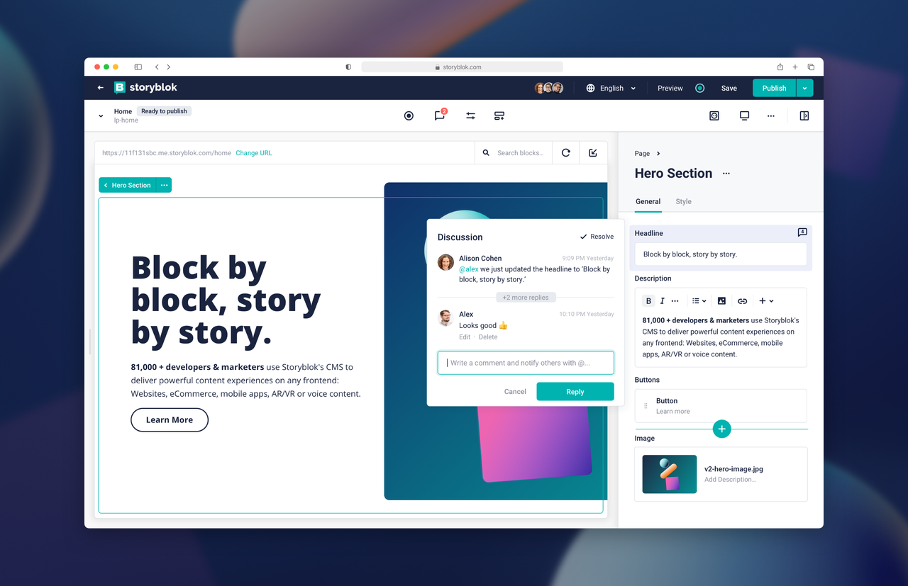 Storyblok Visual Editor