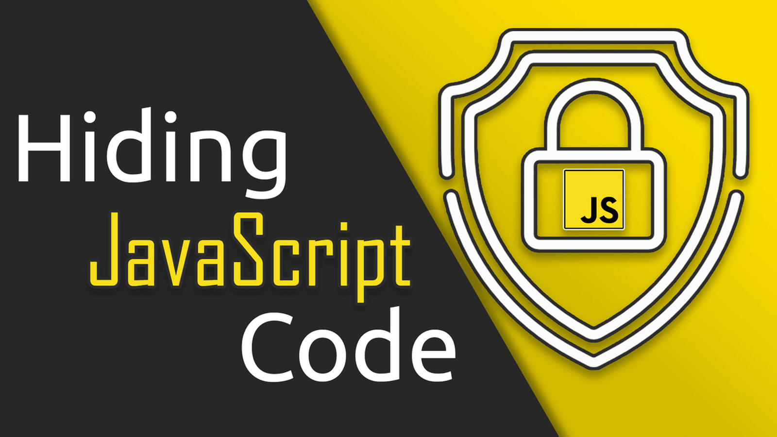 hide javascript code from view source