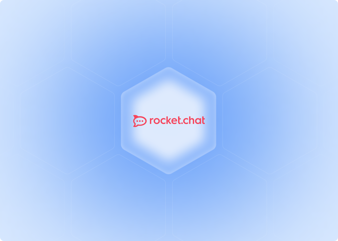 Illustration showing Rocket.Chat logo