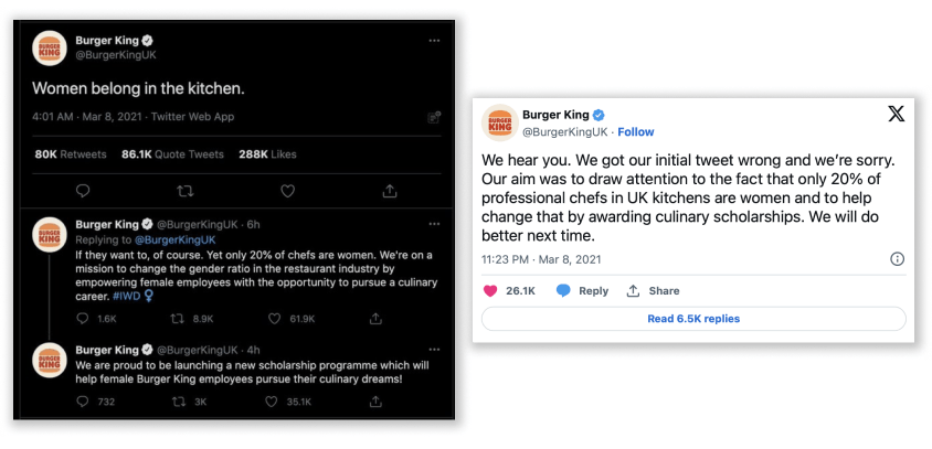 burger king communication