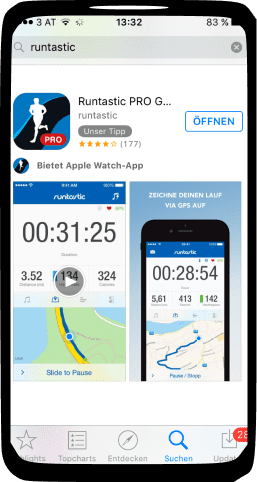 runastic app in store