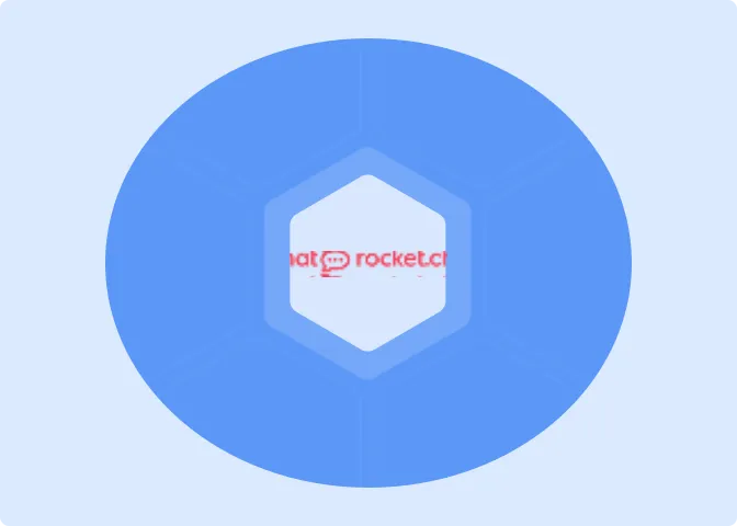 Illustration showing Rocket.Chat logo