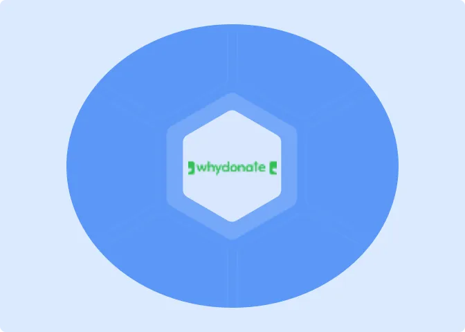 Illustration showing WhyDonate logo