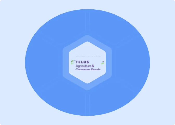 Illustration showing TELUS logo