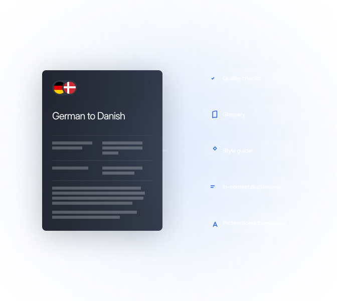 LingoHub localization quality management interface showing automated quality checks, glossary enforcement, style guides, in-context discussions, and professional translation workflows for consistent multilingual branding.