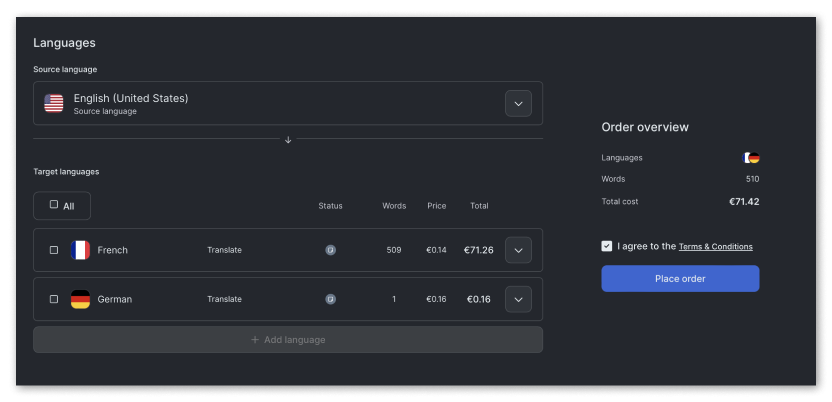 cost of translation services lingohub