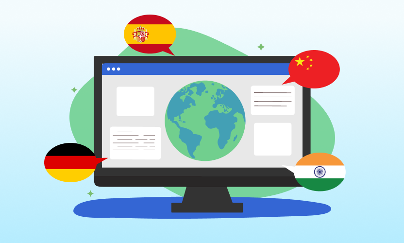 Developers and linguists collaborating on web app localization to create globally adaptable user experiences.