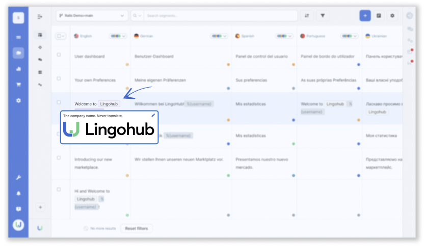 lingohub term base