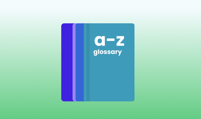Illustration of a digital file folder with document, editing, and organization icons representing keyword context management and content organization.
