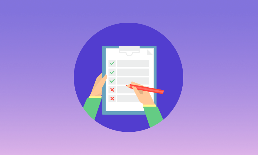 The illustration shows a checklist for transitioning from spreadsheets to localization software.