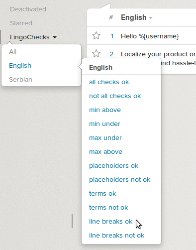 linebreaks search