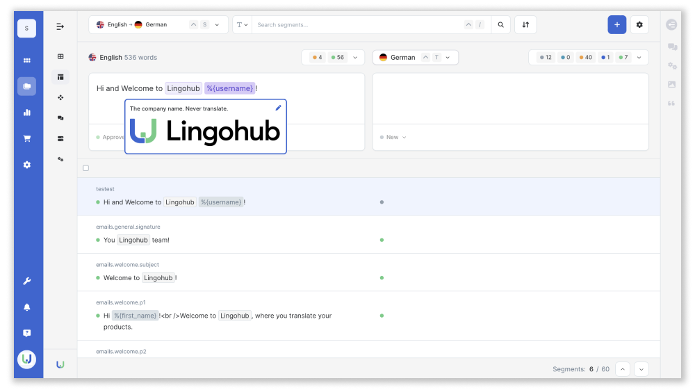 lingohub term base tool