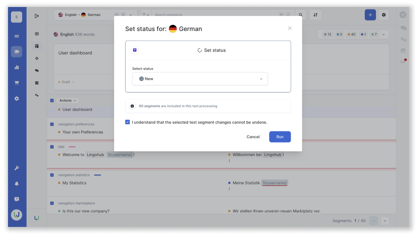 bulk actions
