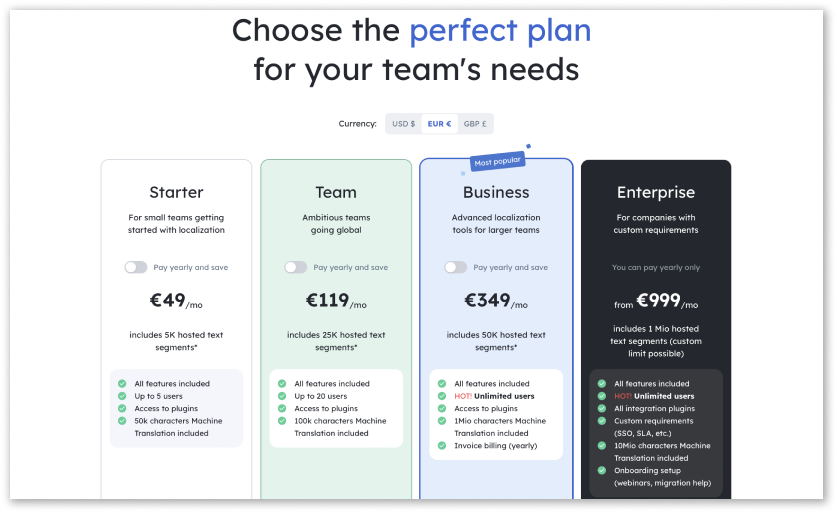 new pricing plans