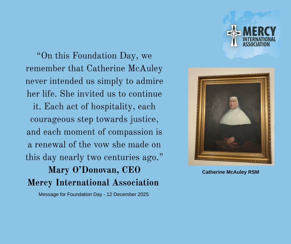Message for Foundation Day 2025 from Mary O'Donovan, CEO of Mercy ...