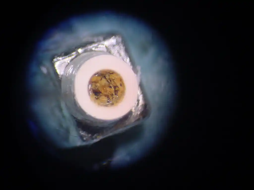 Earwax in a hearing aid speaker