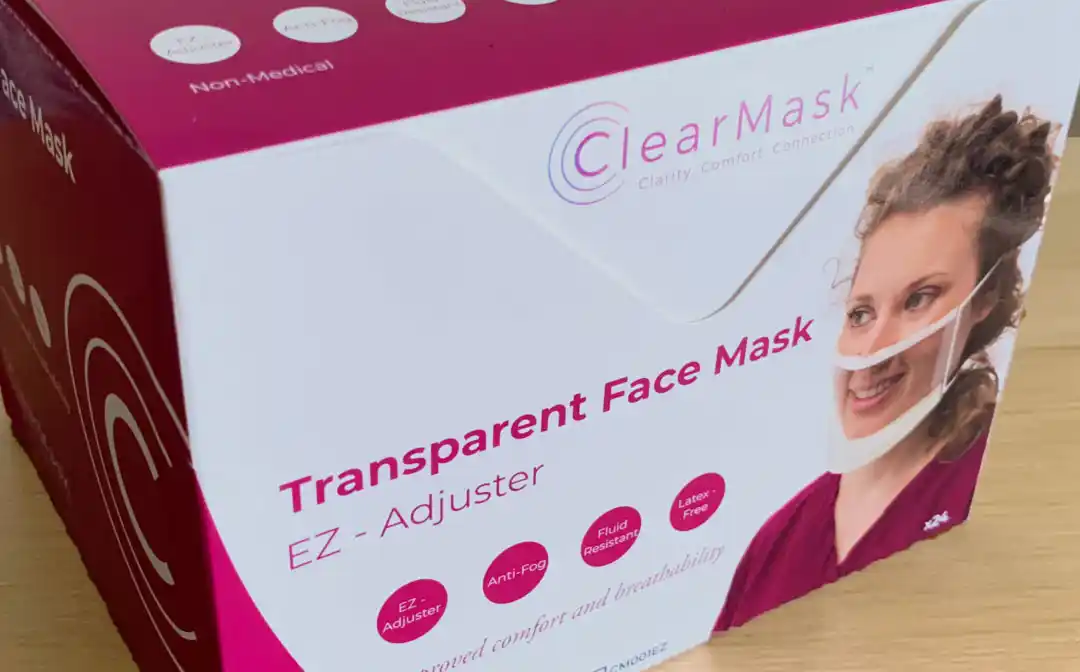 ClearMask™ is a fully-transparent face mask