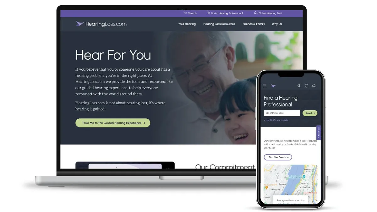 The HearingLoss.com website.