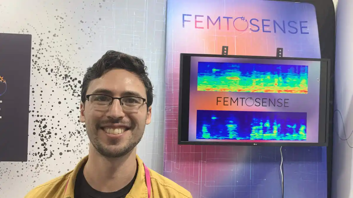 Scott Reid of Femtosense at CES 2023.
