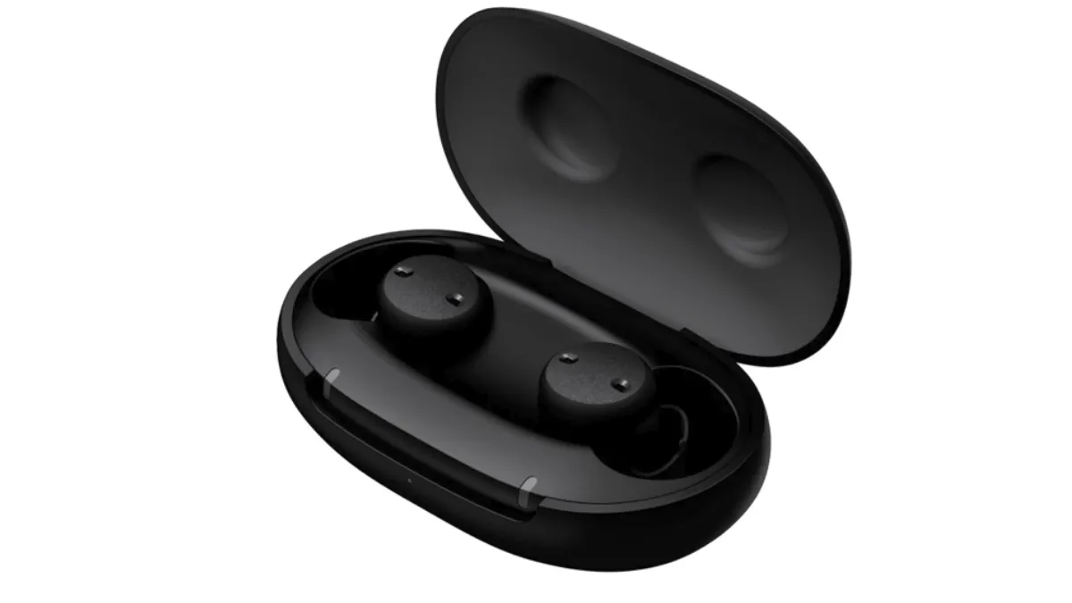 Sony CRE-E10 hearing aid and charging case.