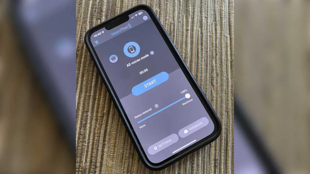 HeardThat app on a smartphone