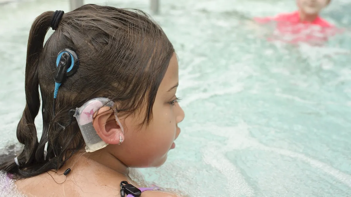 Cochlear Implant in Pool