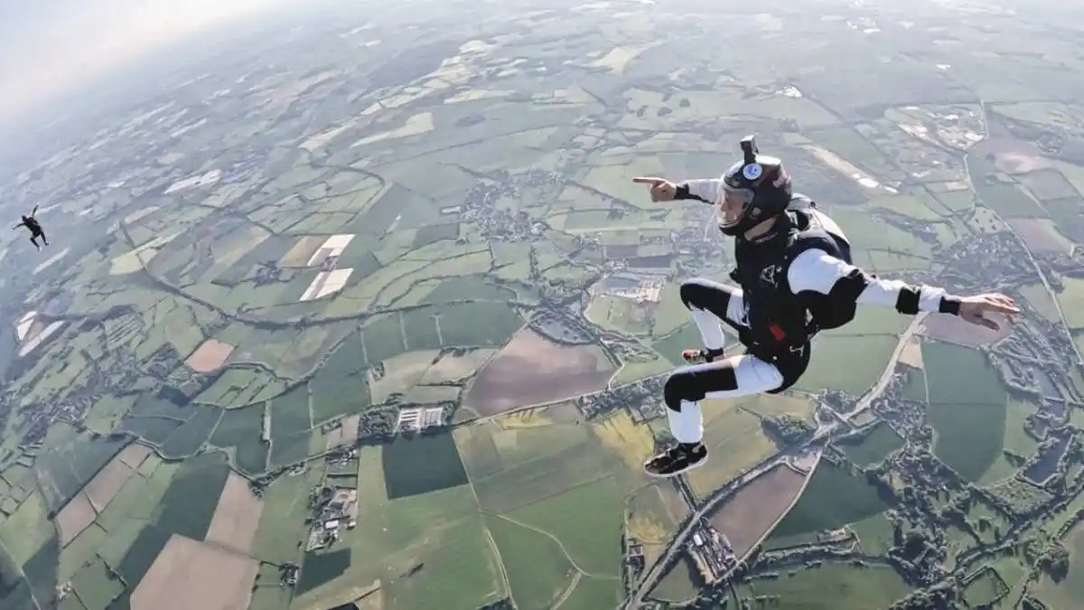 Allsop likes adventure and is a skydiving enthusiast with 550 skydives under his belt.