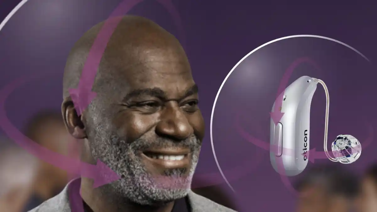 Oticon Intent W Man And 360 Brainhearing