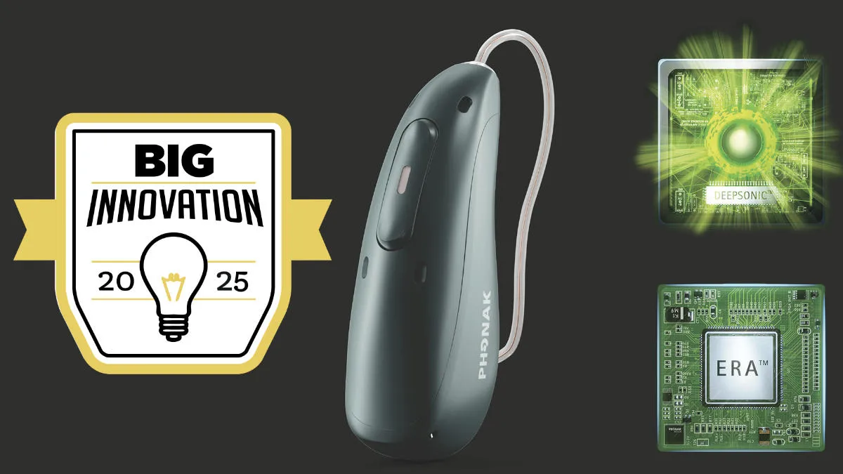 Phonak Audéo Sphere Infinio has been honored with the 2025 BIG Innovation Award.