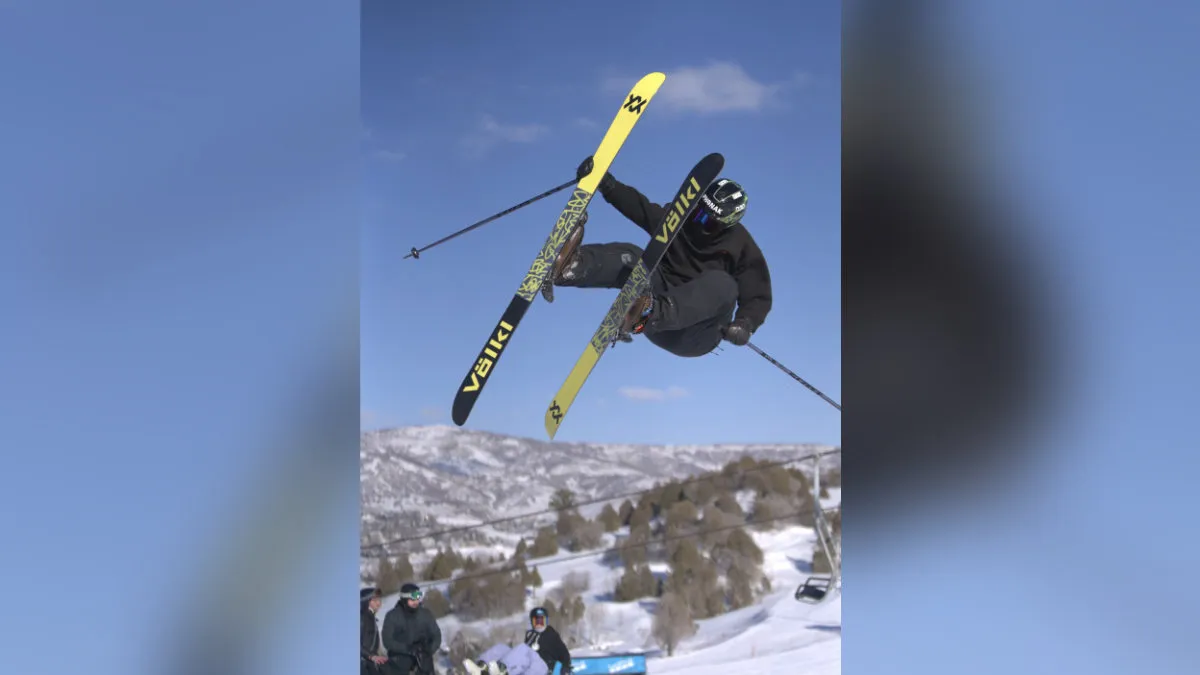 World Cup skier Robin Gillon on the slopes in Park City, Utah.