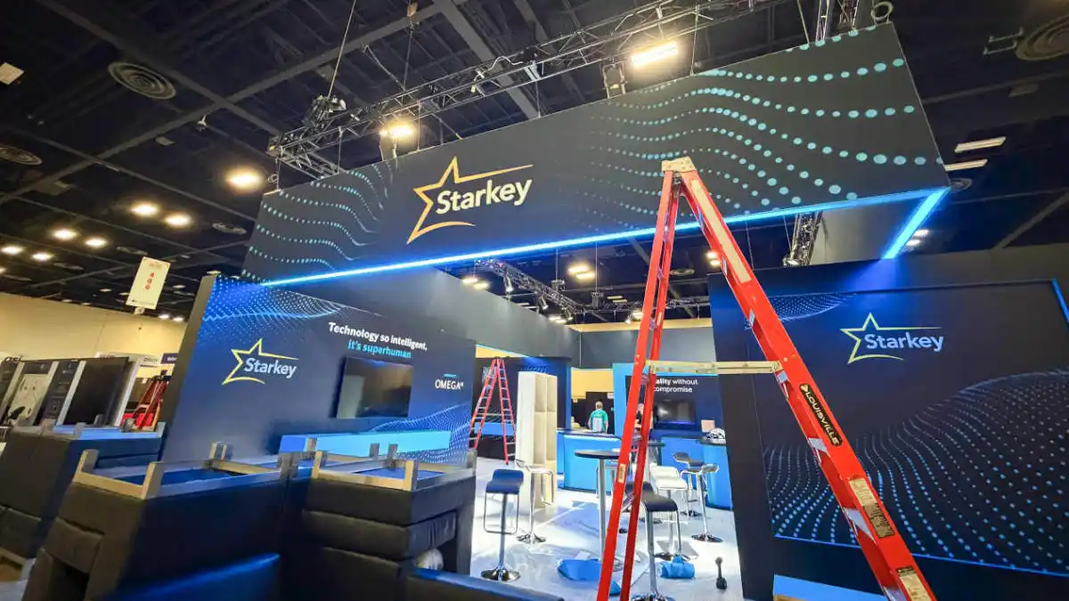 Starkey gets ready for visitors at AAA 2026.