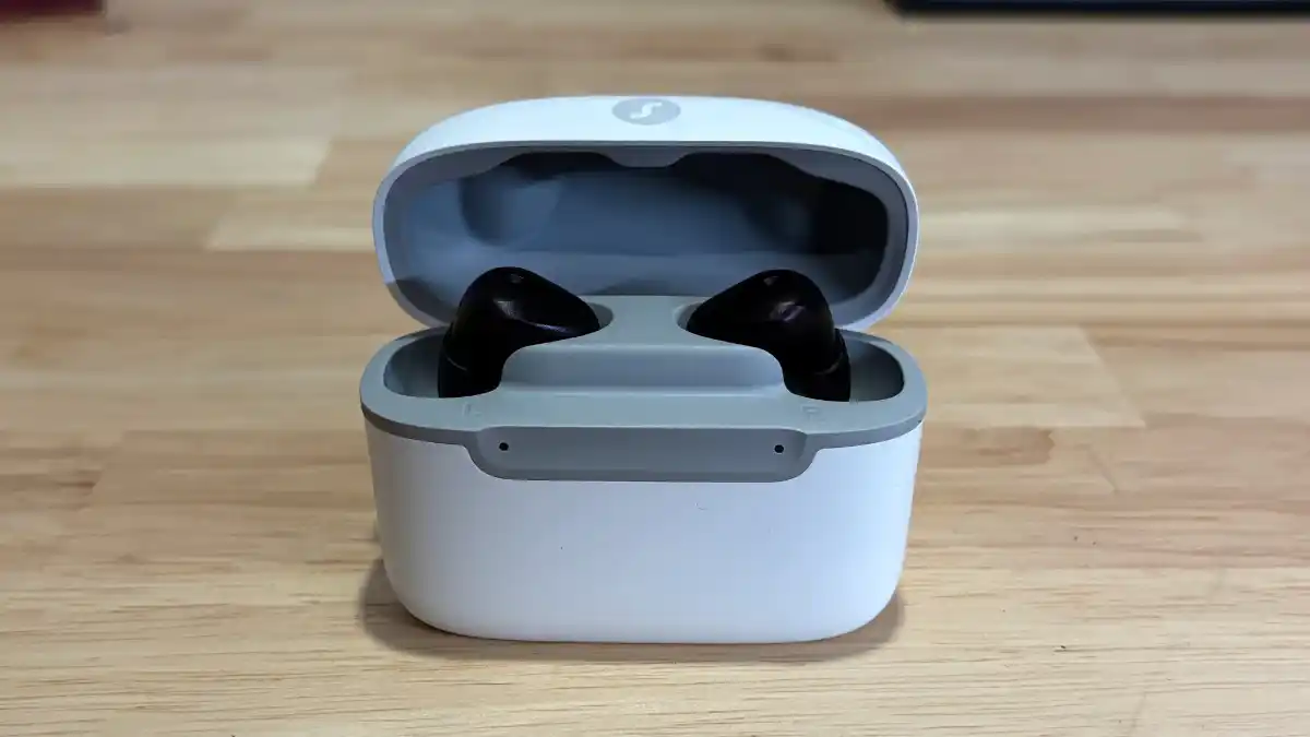 Signia Active Mini IX in its charging case.