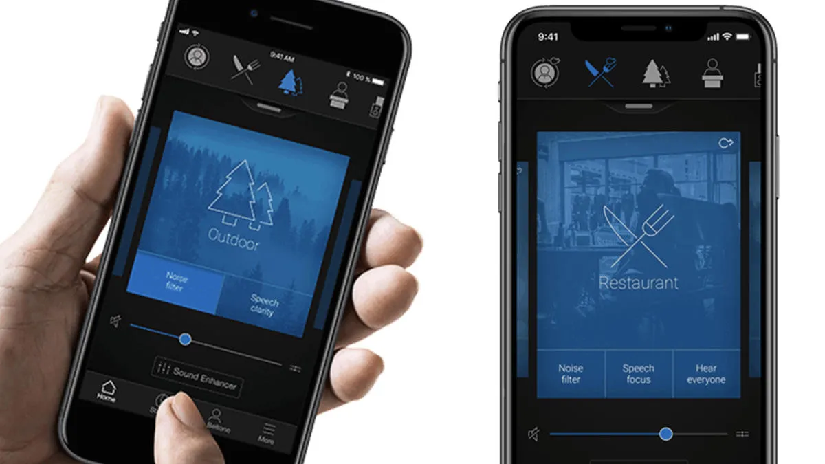 The Beltone HearMax app is handy for switching between the four programs, adjusting volume, controlling directional response and tone, and even locating your hearing aids when you've misplaced them.