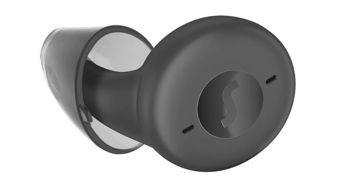 Close-up of Signia Active IX earbud.