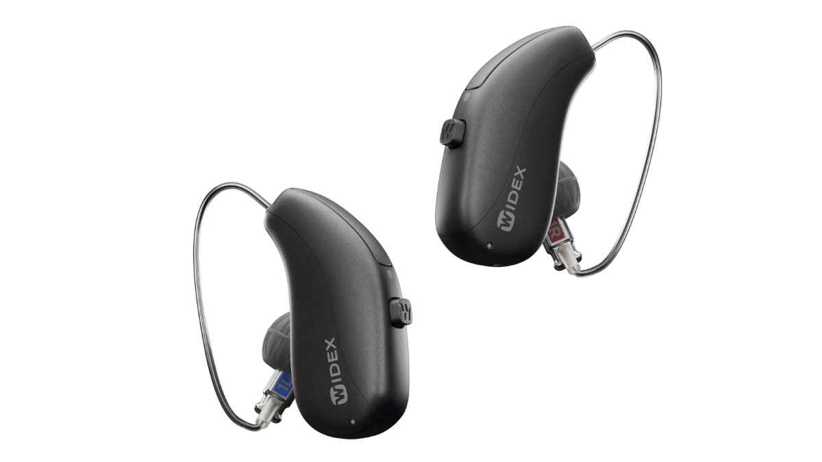 Widex Allure is available in a small, sleek receiver-in-canal form factor with 10 color options.