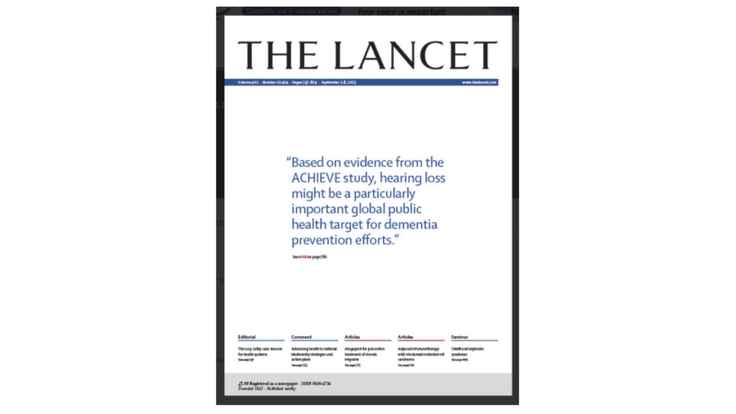 Front cover of September 2023 edition of The Lancet