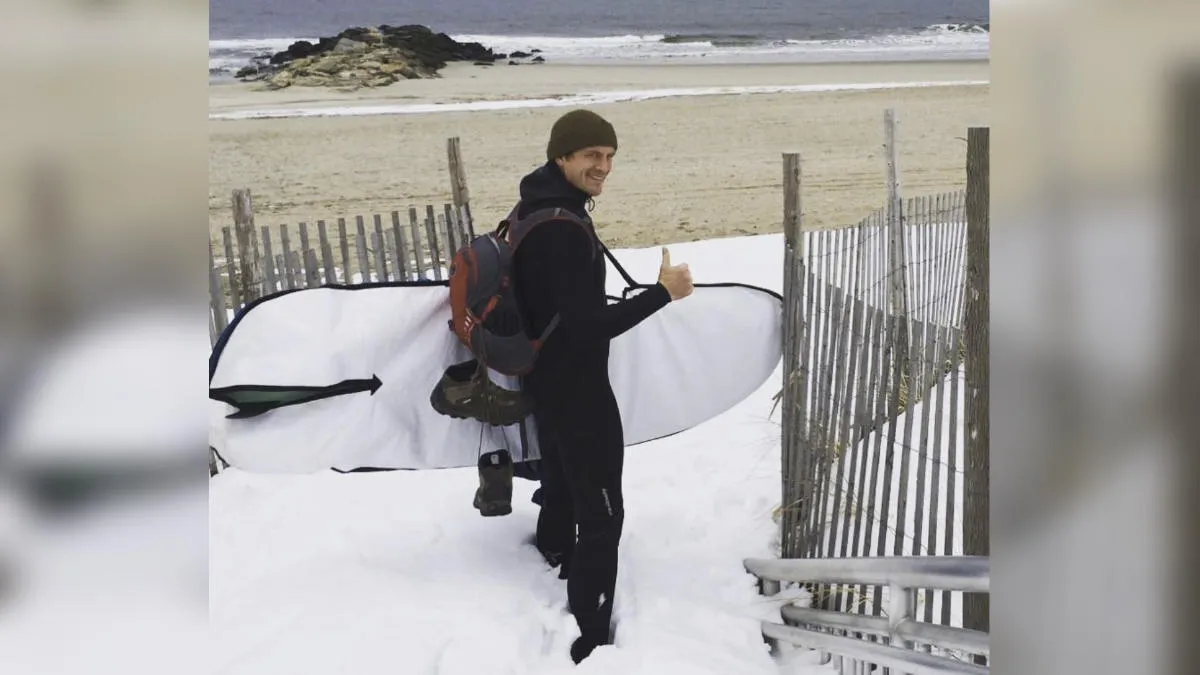 Patrick Freuler Surfing In Snow