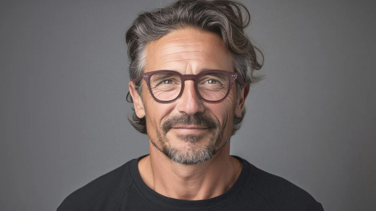 Man wearing Nuance Audio Glasses