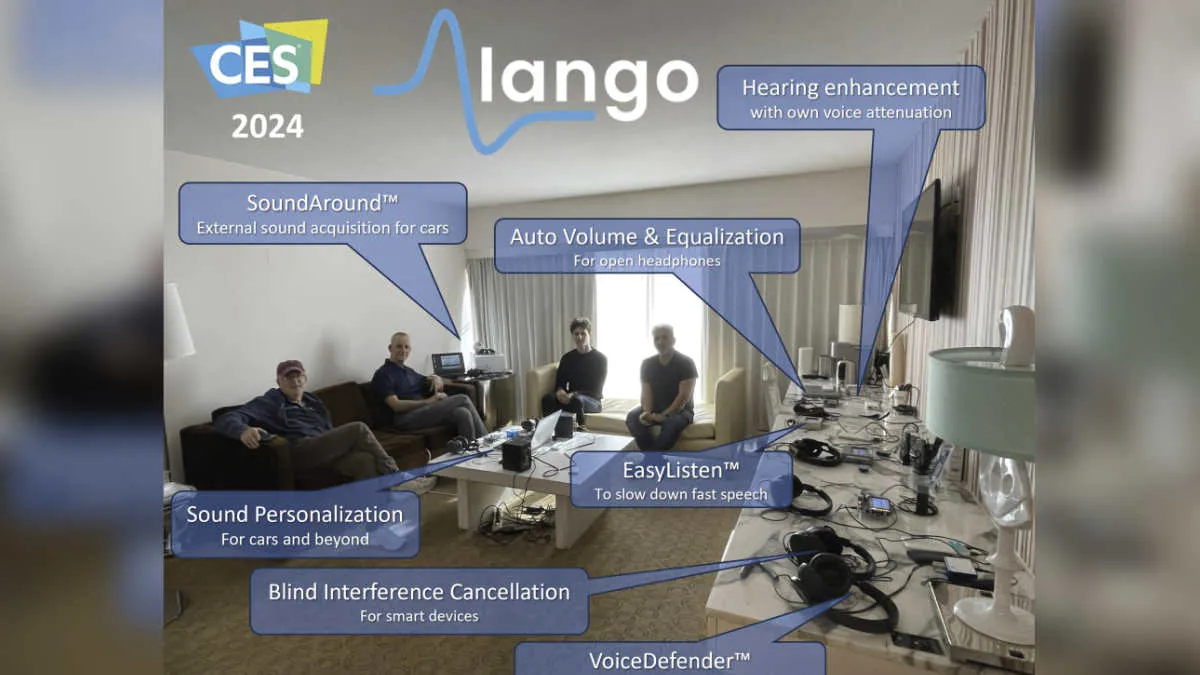 Alango is showing its variety of assistive devices and technologies at CES 2024.
