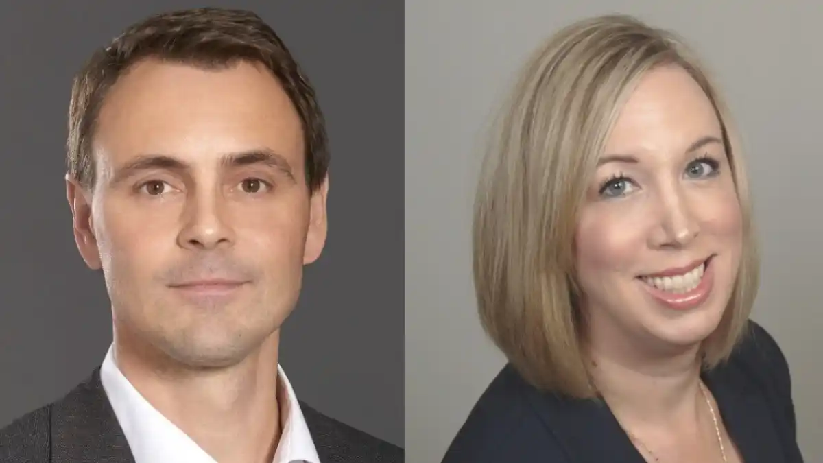 WS Audiology U.S. Wholesale President and Chief Commercial Officer Søren Hvidberg Niesen and Senior Director of Clinical Development Dana Helmink, AuD.
