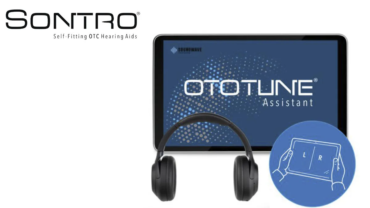 Soundwave's Ototune Assistant app for personalizing Sontro hearing aids.