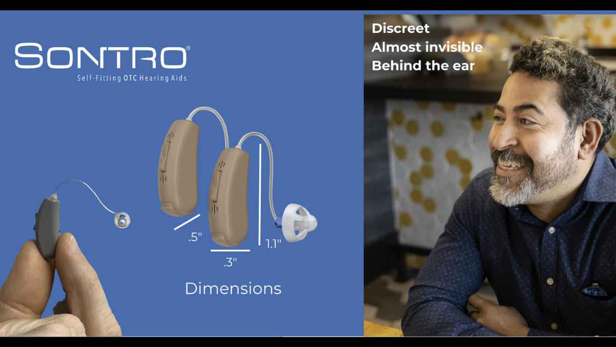 Sontro Self-Fitting OTC Hearing Aids Model AI-S with Audio Streaming Introduced by Soundwave Hearing