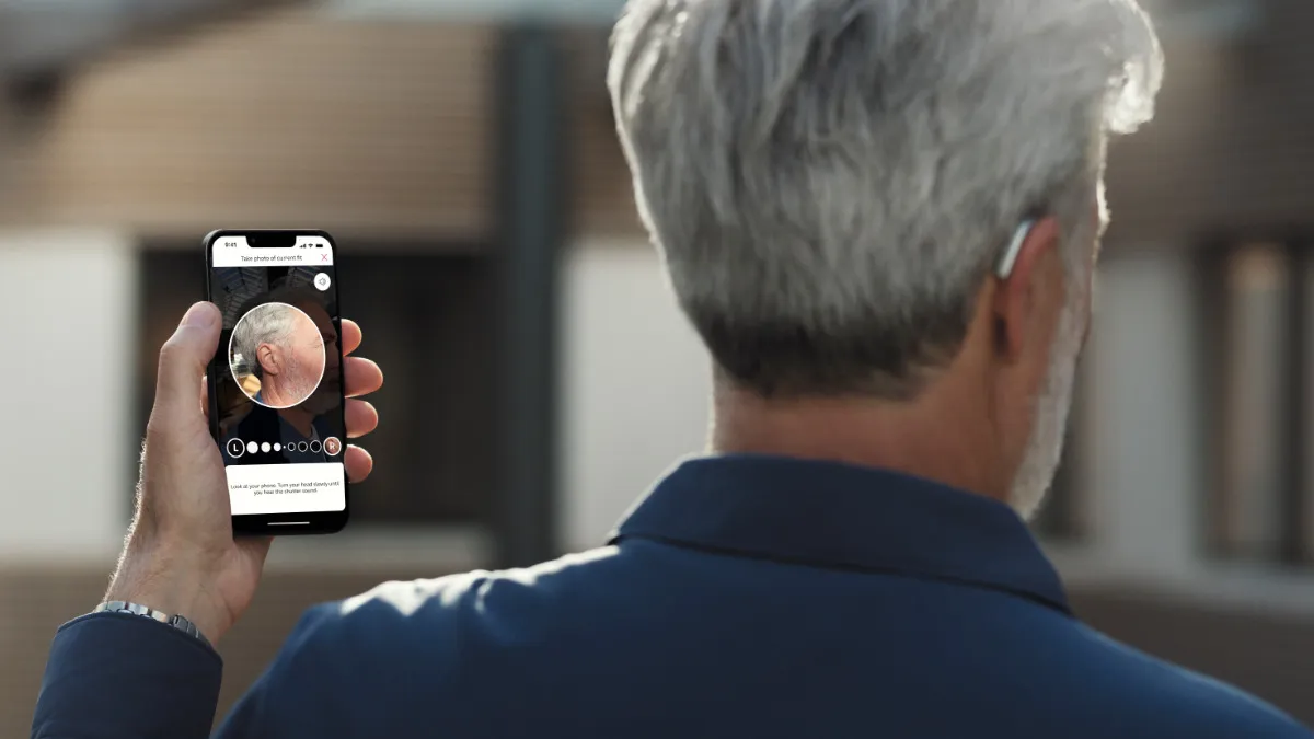 The Check My Fit feature allows you to take a "selfie" of your ear and then, if warranted, the app provides tips and advice for better placement.