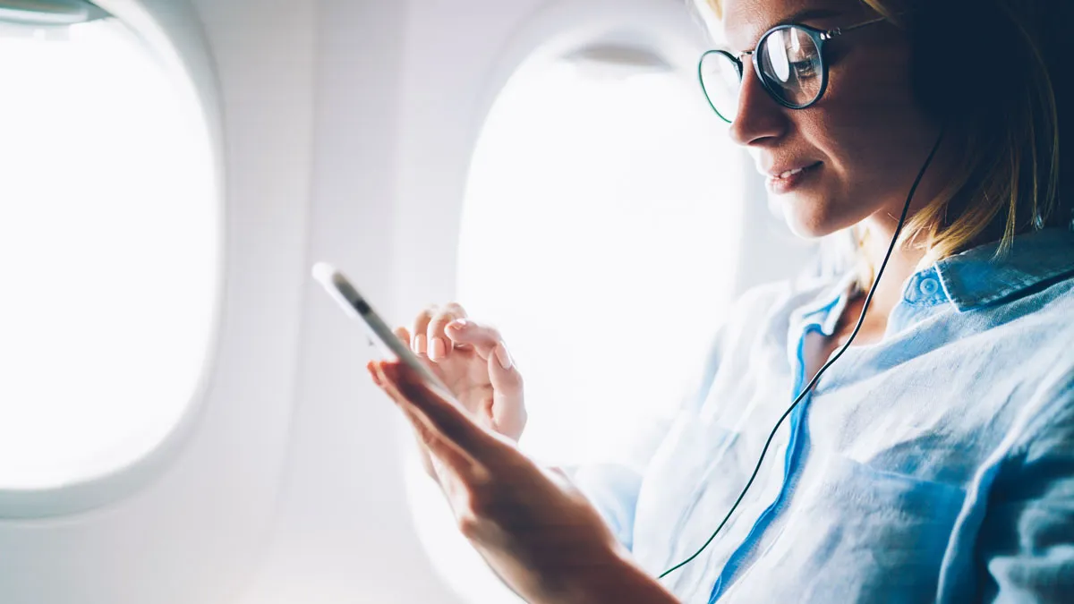 Headphones On Plane