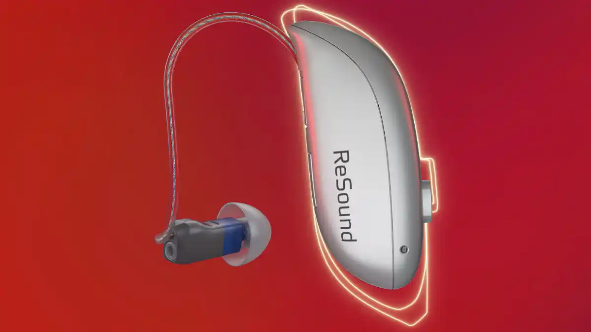 The Nexia Micro RIE (Receiver-in-Canal) hearing aid is 25% smaller than ReSound's standard RIE.